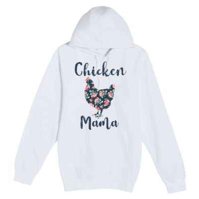 Chickenmom Women Mama Hen Best Mother Day Premium Pullover Hoodie