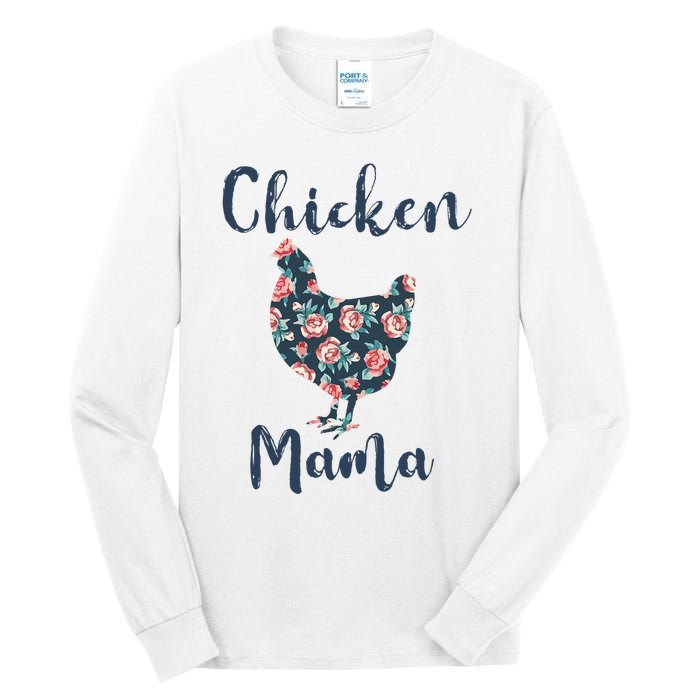 Chickenmom Women Mama Hen Best Mother Day Tall Long Sleeve T-Shirt