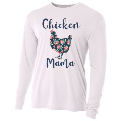 Chickenmom Women Mama Hen Best Mother Day Cooling Performance Long Sleeve Crew