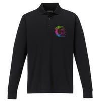 Care Warrior Metastatic Breast Cancer Ribbon Awareness Performance Long Sleeve Polo