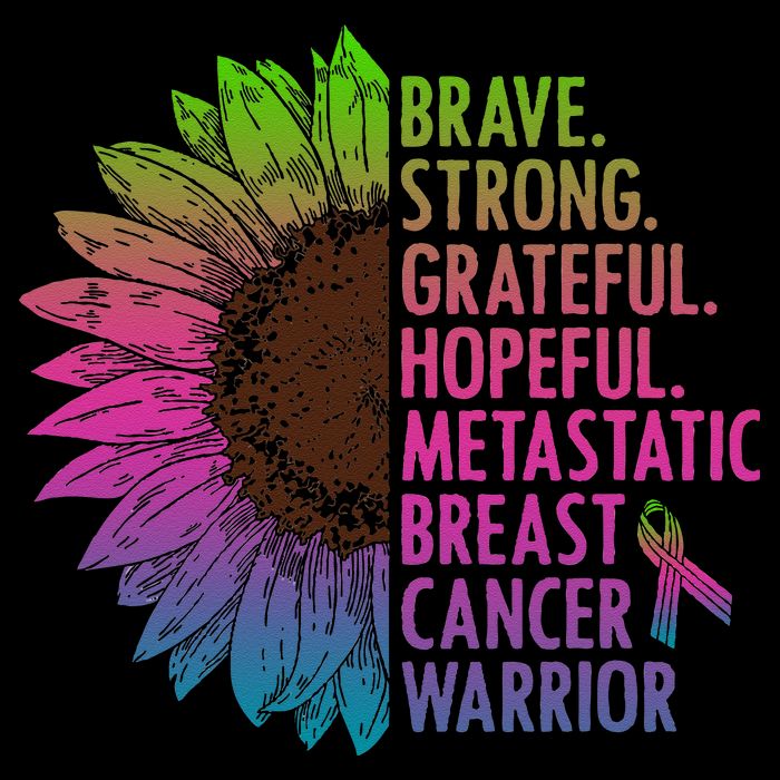 Care Warrior Metastatic Breast Cancer Ribbon Awareness Long Sleeve Shirt