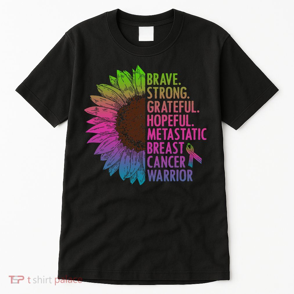Care Warrior Metastatic Breast Cancer Ribbon Awareness Tall T-Shirt