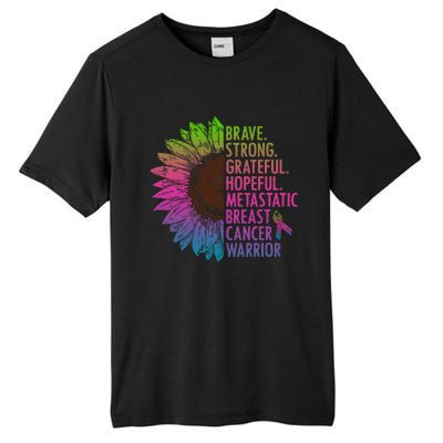 Care Warrior Metastatic Breast Cancer Ribbon Awareness Tall Fusion ChromaSoft Performance T-Shirt