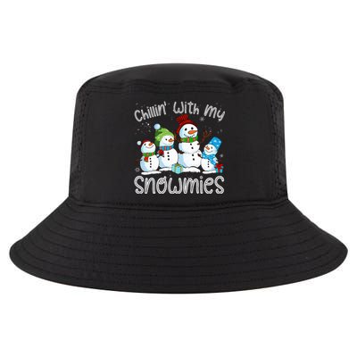 Chillin With My Snowmies Ugly Snowman Xmas Cool Comfort Performance Bucket Hat