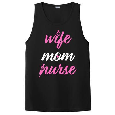 Cute Wife Mom Nurse Rn Gift Sweater Gift PosiCharge Competitor Tank