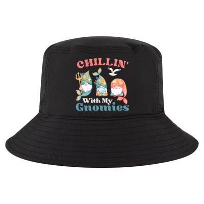 Chillin With My Gnomies Ocean Mermaid Gnomes Funny Gift Cool Comfort Performance Bucket Hat