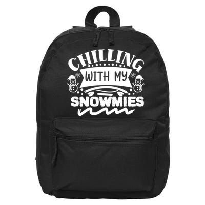 Chilling With My Snowmies Winter 16 in Basic Backpack