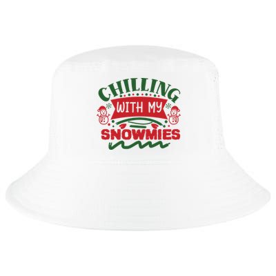 Chilling With My Snowmies Winter Cool Comfort Performance Bucket Hat