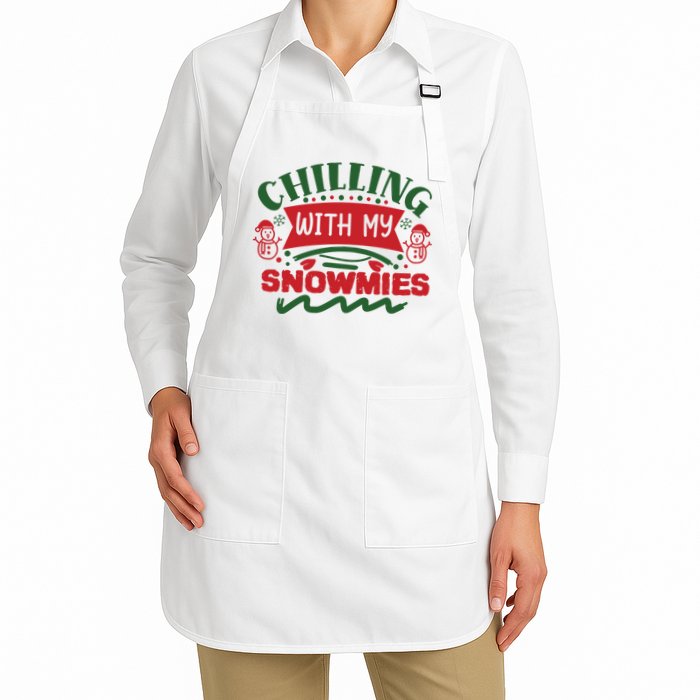 Chilling With My Snowmies Winter Apron