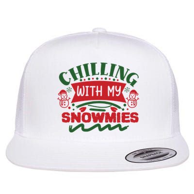 Chilling With My Snowmies Winter Flatbill Hat