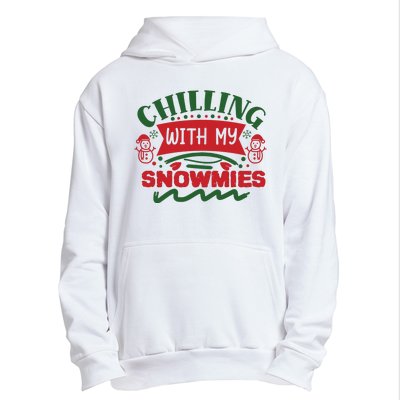 Chilling With My Snowmies Winter Urban Pullover Hoodie