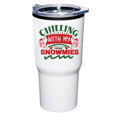 Chilling With My Snowmies Winter Tumbler