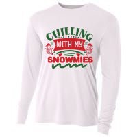 Chilling With My Snowmies Winter Cooling Performance Long Sleeve Crew