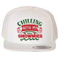 Chilling With My Snowmies Winter Wool Snapback Cap