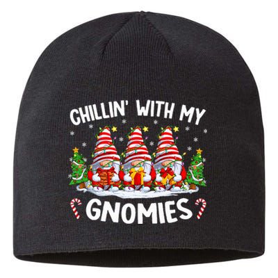 Chillin With My Gnomies Matching Family Christmas Pjs Gnome  Sustainable Beanie