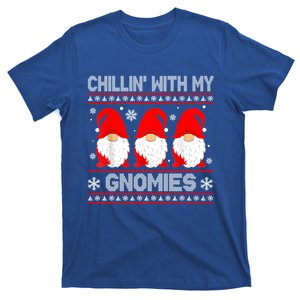 Chillin With My Gnomies Matching Family Christmas Gnome Gift T-Shirt