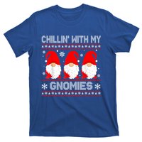 Chillin With My Gnomies Matching Family Christmas Gnome Gift T-Shirt