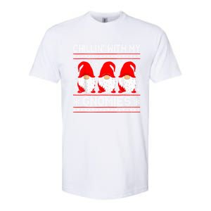 Chillin With My Gnomies Matching Family Christmas Gnome Gift Softstyle CVC T-Shirt