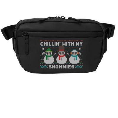 Chillin With My Snowmies Cute Snow Ugly Christmas Sweater Great Gift Crossbody Pack