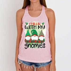 Chillin With My Gnomes Women's Knotted Racerback Tank