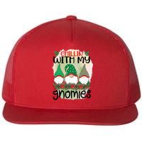 Chillin With My Gnomes Flat Bill Trucker Hat