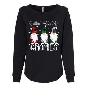 Chillin With My Gnomies Christmas Pamajas Family Funny Xmas Womens California Wash Sweatshirt