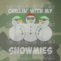 Chillin With My Snowmies Funny Ugly Christmas Legacy Tie Dye Trucker Hat