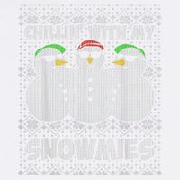 Chillin With My Snowmies Funny Ugly Christmas Garment-Dyed Sweatshirt