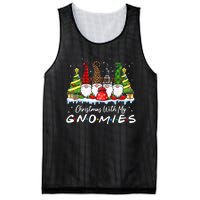 Christmas With My Gnomies Merry Christmas Buffalo Plaid Mesh Reversible Basketball Jersey Tank