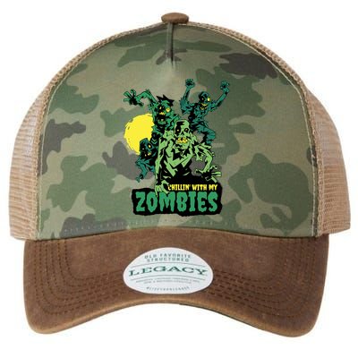 Chilling With My Zombies Legacy Tie Dye Trucker Hat
