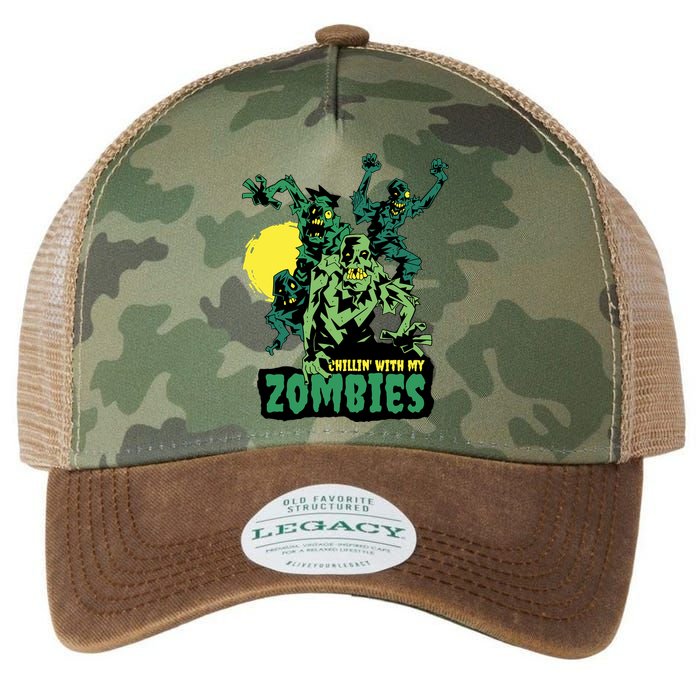 Chilling With My Zombies Legacy Tie Dye Trucker Hat