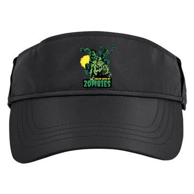 Chilling With My Zombies Adult Drive Performance Visor