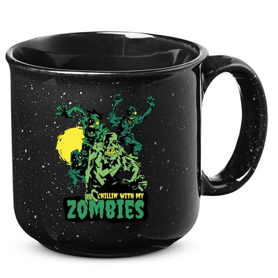 Chilling With My Zombies 15oz Campfire Ceramic Mug