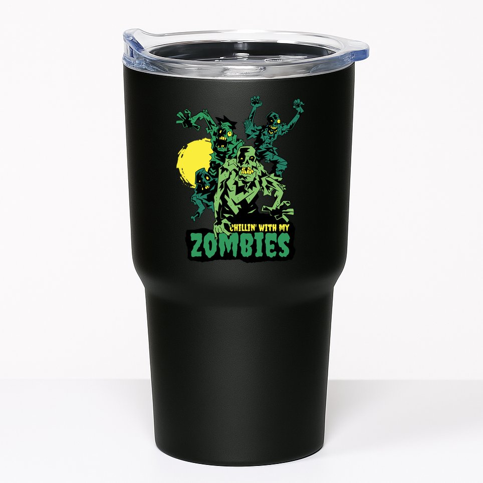 Chilling With My Zombies Tumbler