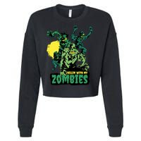 Chilling With My Zombies Cropped Pullover Crew