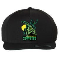 Chilling With My Zombies Wool Snapback Cap