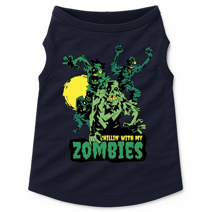 Chilling With My Zombies Doggie Tank