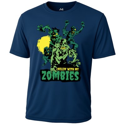 Chilling With My Zombies Performance Shirt