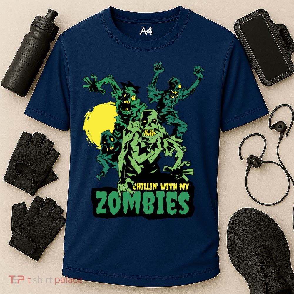 Chilling With My Zombies Performance Shirt