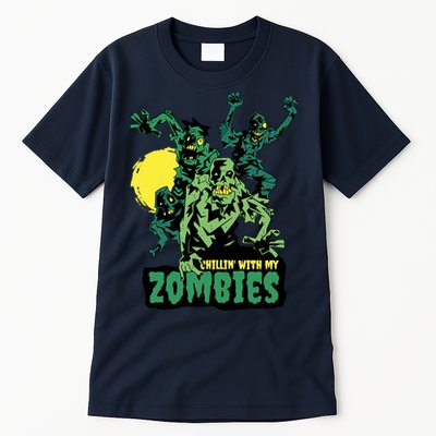 Chilling With My Zombies Tall T-Shirt
