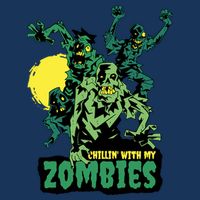 Chilling With My Zombies Pom Pom 12in Knit Beanie