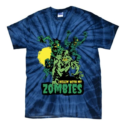 Chilling With My Zombies Tie-Dye T-Shirt
