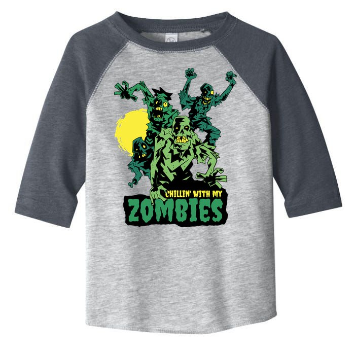 Chilling With My Zombies Toddler Fine Jersey T-Shirt