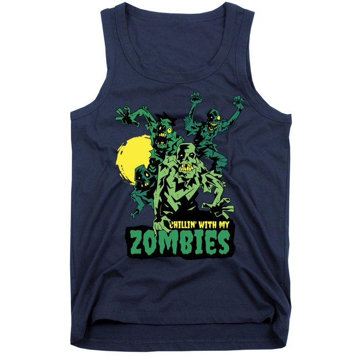 Chilling With My Zombies Tank Top