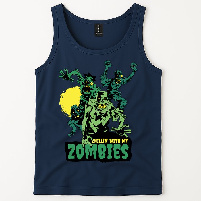 Chilling With My Zombies Tank Top