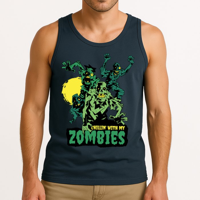 Chilling With My Zombies Tank Top