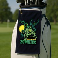 Chilling With My Zombies Golf Towel