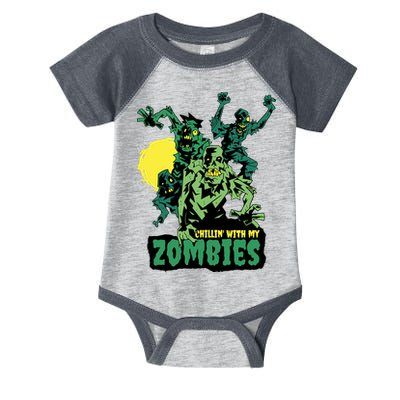 Chilling With My Zombies Infant Baby Jersey Bodysuit