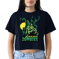 Chilling With My Zombies Crop Top