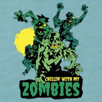 Chilling With My Zombies Sueded Cloud Jersey T-Shirt